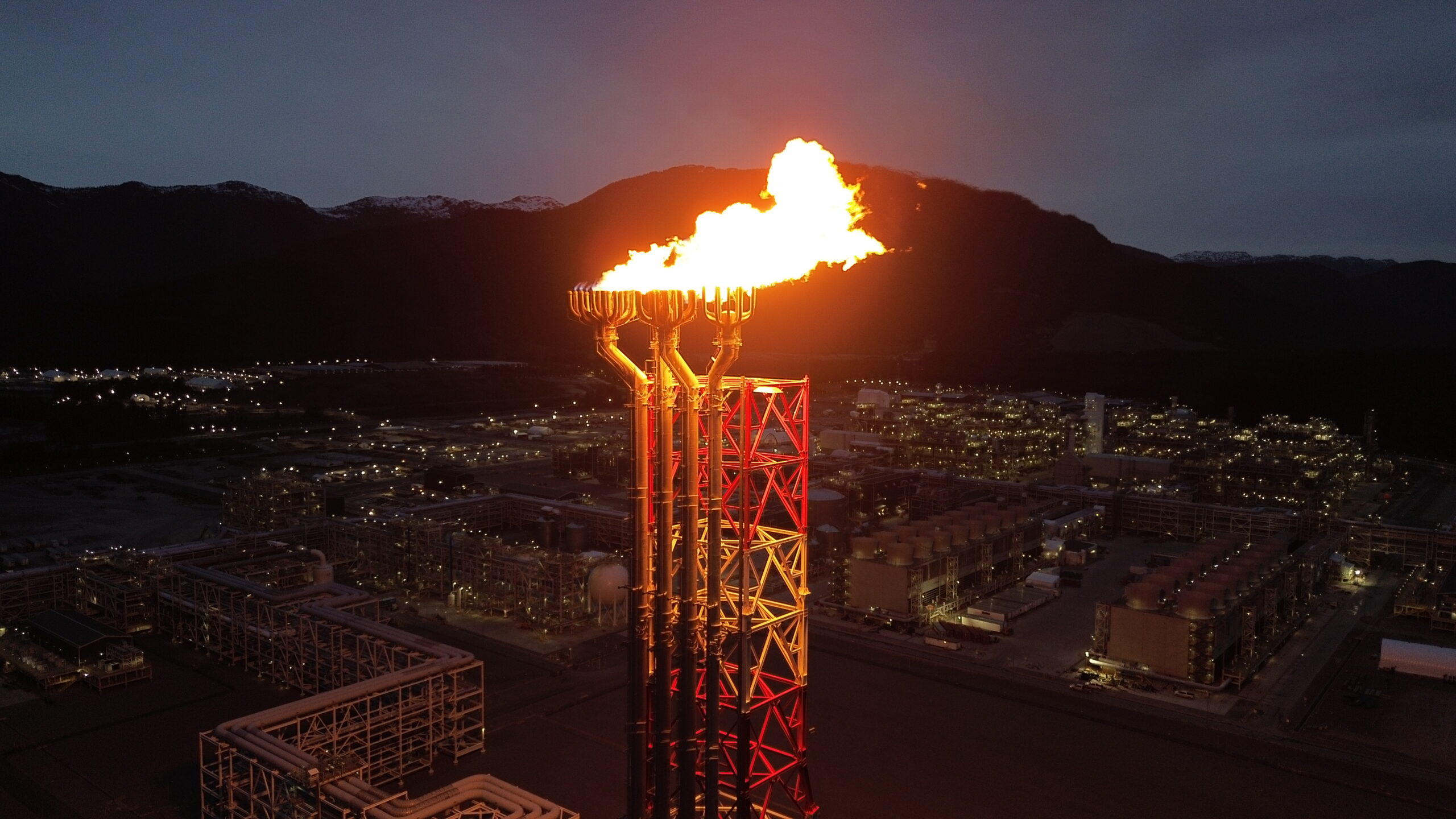 LNG Canada flare stack LNG Canada flare stack